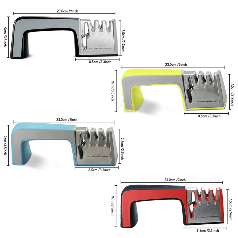 3 этапа Профессиональный Ножи точилка для ножей, точильный камень шлифовальный станок Вольфрам Сталь Карбид Алмазный Керамика Кухня точилка Инструменты