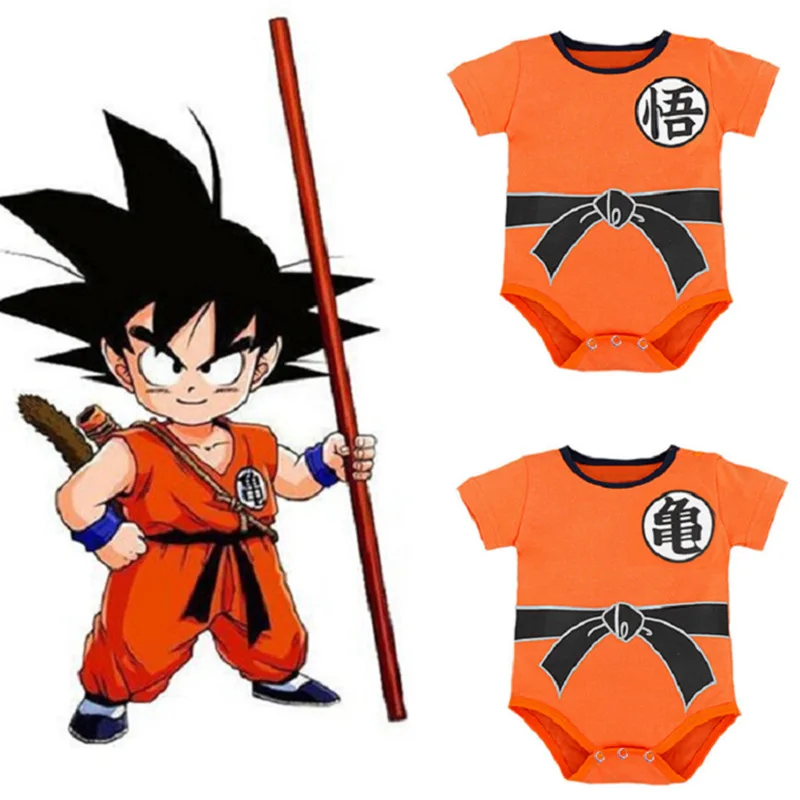 Dragon Ball Baby Rompers Infant Son Goku Halloween Costume Summer Boys Girls Jumpsuit Clothes