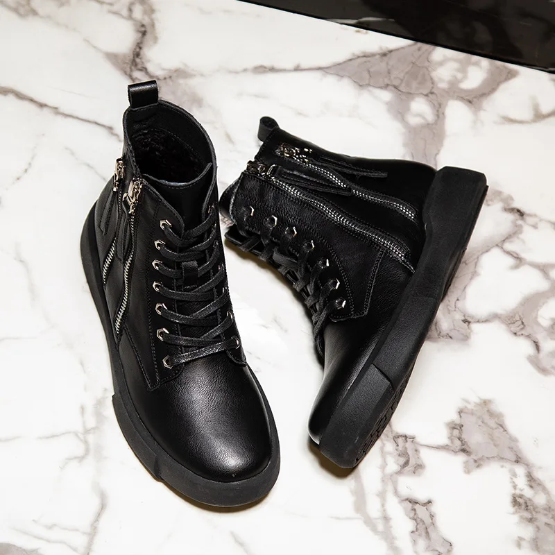 

Martin Boots Women's INS British-Style 2019 New Style Online Celebrity Korean-style Versatile Autumn & Winter Students plus Velv