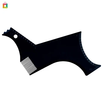 

BeautyBigBang Mini Men Plastic Beard Styling Comb Portable Beard Trim Molding Template