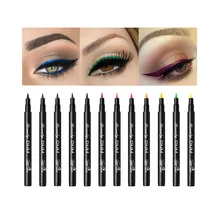 12 цветов, матовая подводка для глаз, жидкий карандаш, водостойкий макияж, подводка для глаз, красота, косметика, цвет зеленый, синий, подводка для глаз, ручка, инструменты для макияжа