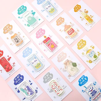 

30 Sheets/pad Cute Milk Bottle Theme Memo Pad Sticky Note Kawaii Paper Sticker For Kids Korean Stationery