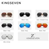 KINGSEVEN 2022 New Trend Quality Titanium Alloy Men's Sunglasses Polarized Sun glasses Women Pilot Mirror Eyewear Oculos de sol ► Photo 2/6