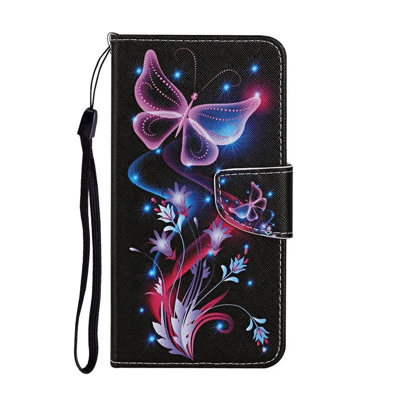 Beautiful Butterfly Pattern Phone Case For iPhone 6 6S 7 8 Plus 12 11 Pro X XS XR Max Flip Leather Wallet Card Slot Back Cover iphone silicone case Cases For iPhone