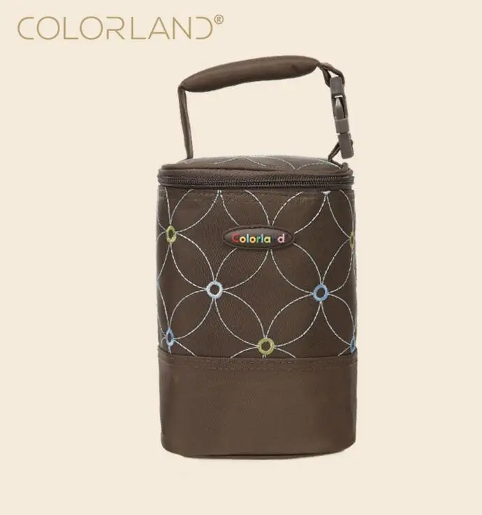 COLORLAND брендовая сумка для детской бутылочки, термос, сумка-тоут, сумка для ухода за младенцем, изоляционная сумка для грудного молока, для сохранения фруктов, свежий Ланч-бокс