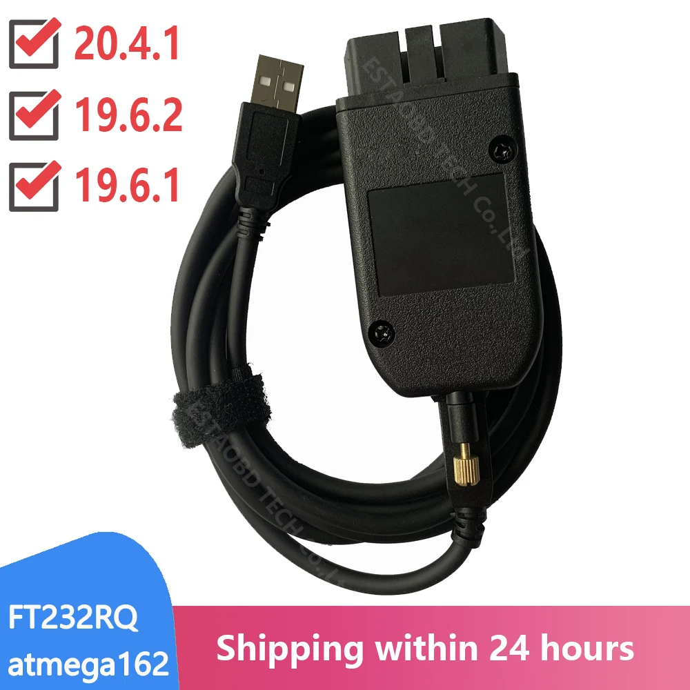 Интерфейс OBDII 16Pin CAN USB 20 4 для автомобилей VAG Kline и CANBUS UDS 1962 кабель ATMEGA162 + 16V8 FT232RQ