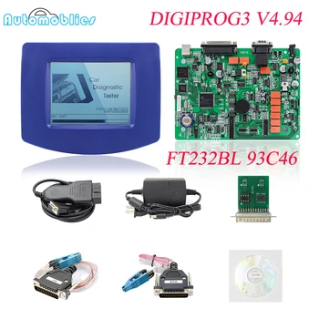 

NEW Digiprog 3 V4.94 Full Set DIGIPROG 3 odometer correction tool Digiprog3 Mileage Programmer Digiprog III With EU/US Plug OBD2