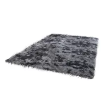 Ковер из искусственного меха для гостиной 60X90 см домашние Зимние теплые плюшевые напольные коврики противоскользящие серые мохнатые ковры ковер домашний декор