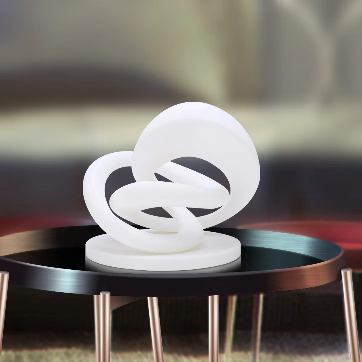 

Modern Abstract Sculpture Circle Around 3D Printed Sculpture Originally Designed Home Decoration Desk Decor Perfect Gift