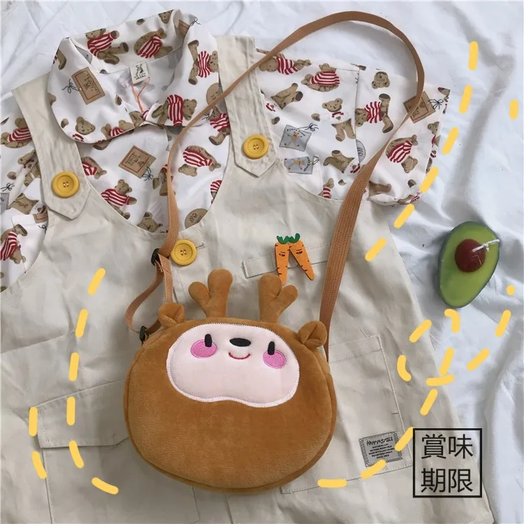 Candice guo, плюшевая игрушка, плюшевая кукла, мультяшное животное, Рождественский олень, лось, сумка через плечо, сумка для монет, кошелек, подарок на день рождения, 1 шт