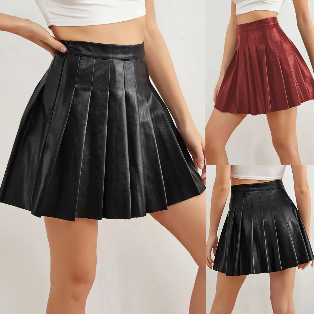Black Tennis Style Mini Skirt Clothes Women Mini Skirt Black Mini