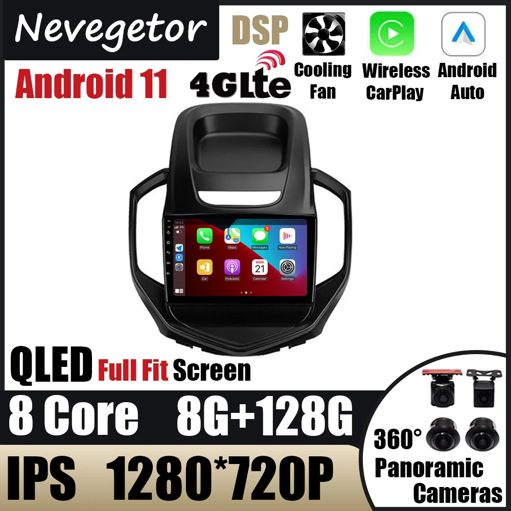 Автомагнитола 2 Din мультимедийный видеоплеер GPS-навигатор DVD Android 11 для Geely jgang GC6 2016