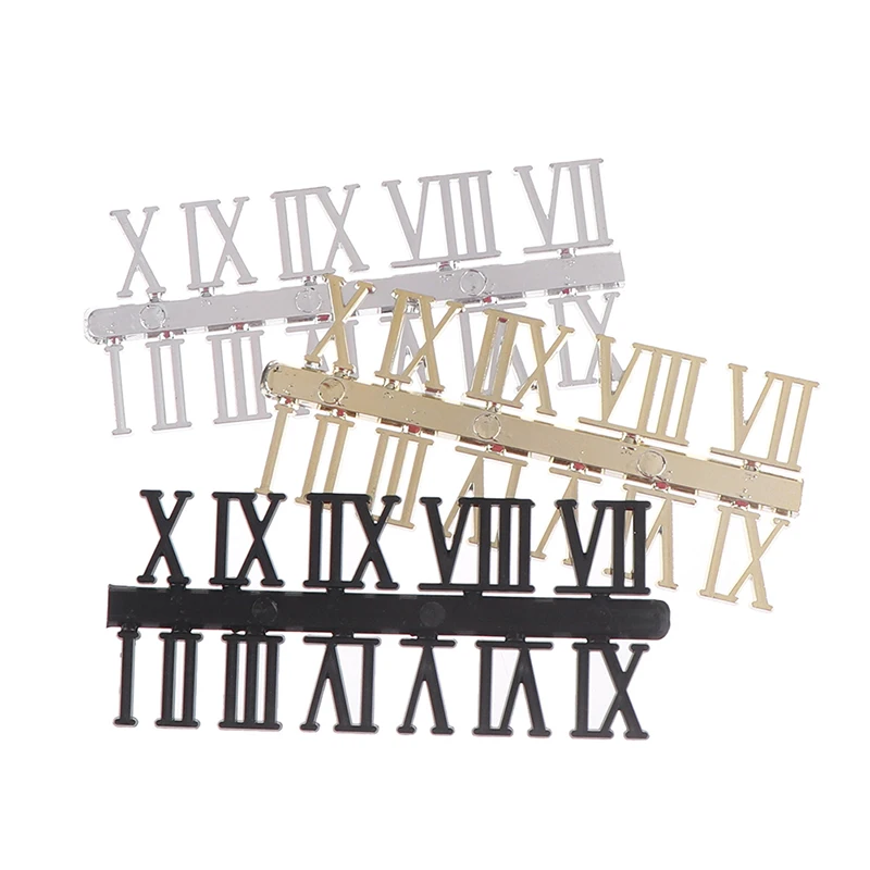 Roman Numeral DIY Digital Replacement Gadget Repair Clock Parts Clock Dial Digital Mechanism Parts Card Clock Accessories 1 Set