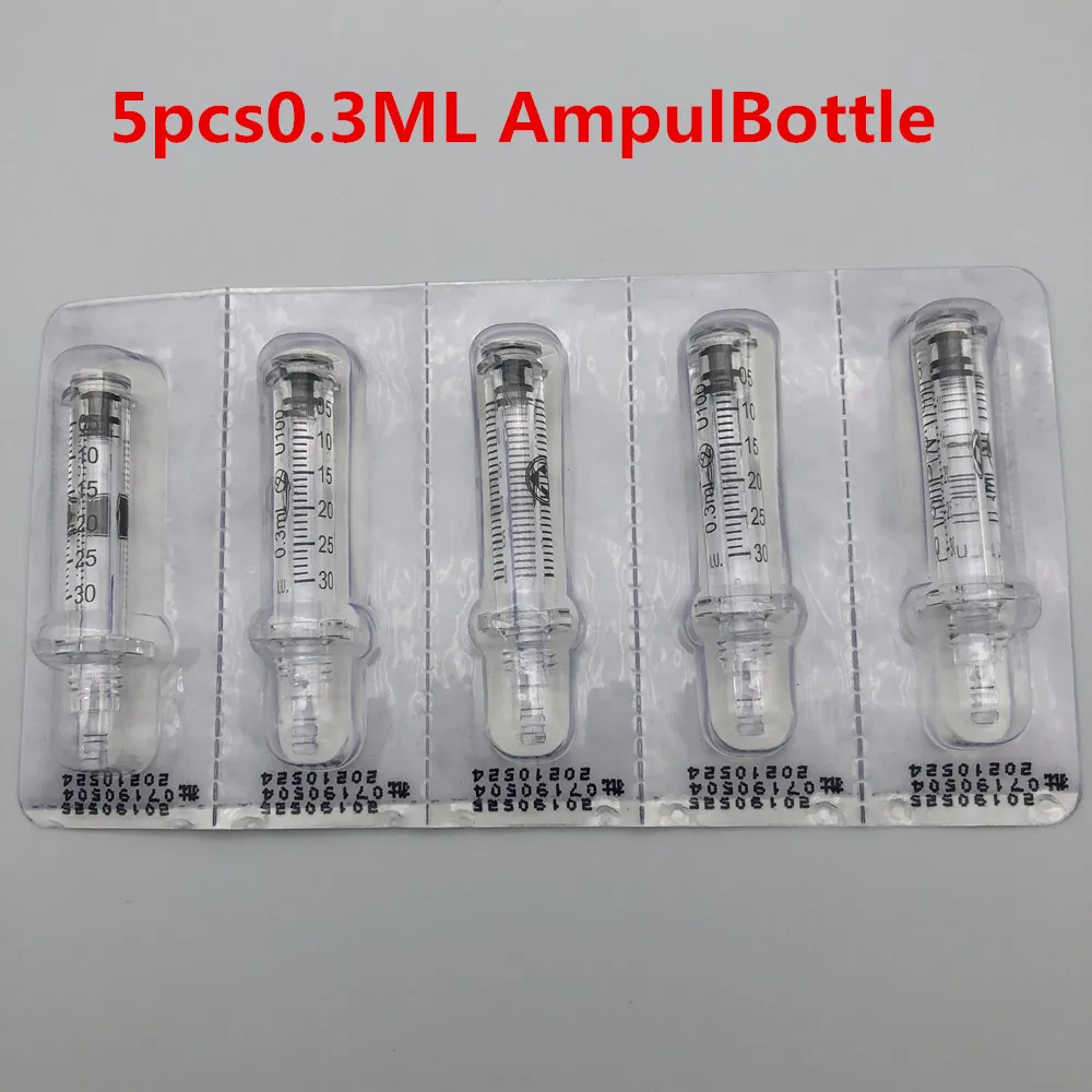 5PCS Ampoule Head Высококачественная ампульная головка для гиалуроновой ручка-распылитель расходных материалов одноразовый водный шприц гиалурон пистолет против старения морщин пультов - Габаритные размеры: 5PCS Ampoule Head