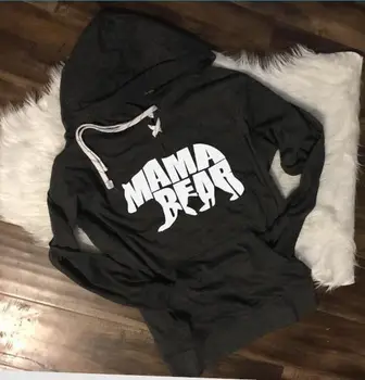 

Autumn Winter Fall Clothing Mama Bear Clothing Parties Sports Sweat Shirts Hoodies Women Hoodies Sweatshirts Ladies