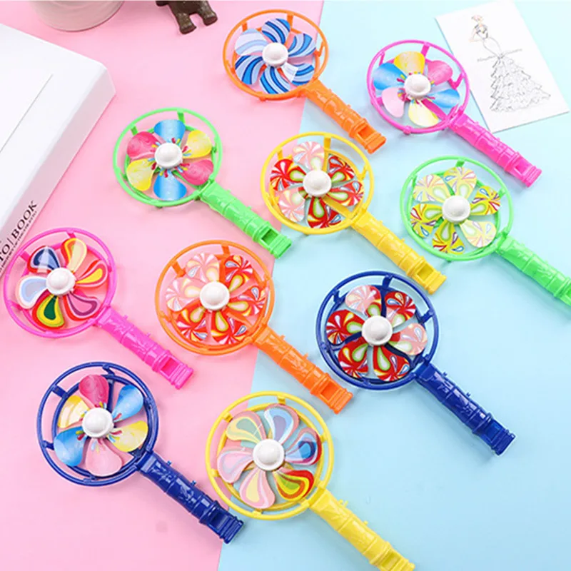 10PCS Children's Toys Classic Plastic Whistle Windmill Festival Birthday Party Gifts Back To School Presents Toys Kids Party 1