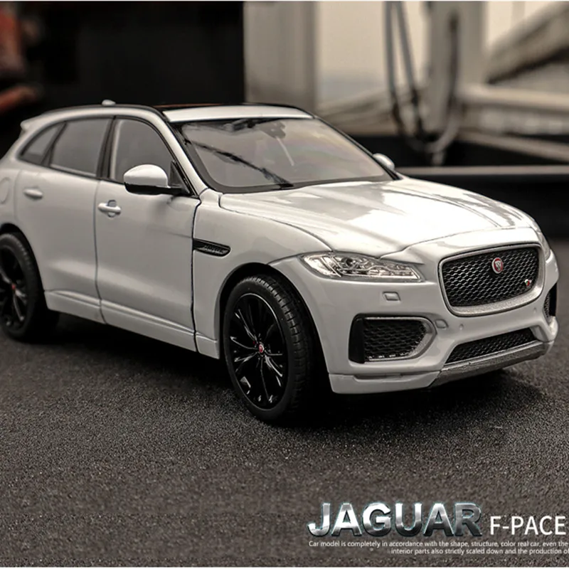Внедорожник Welly 1:24 JAGUAR F Pace модель автомобиля из белого сплава Литые и игрушечные