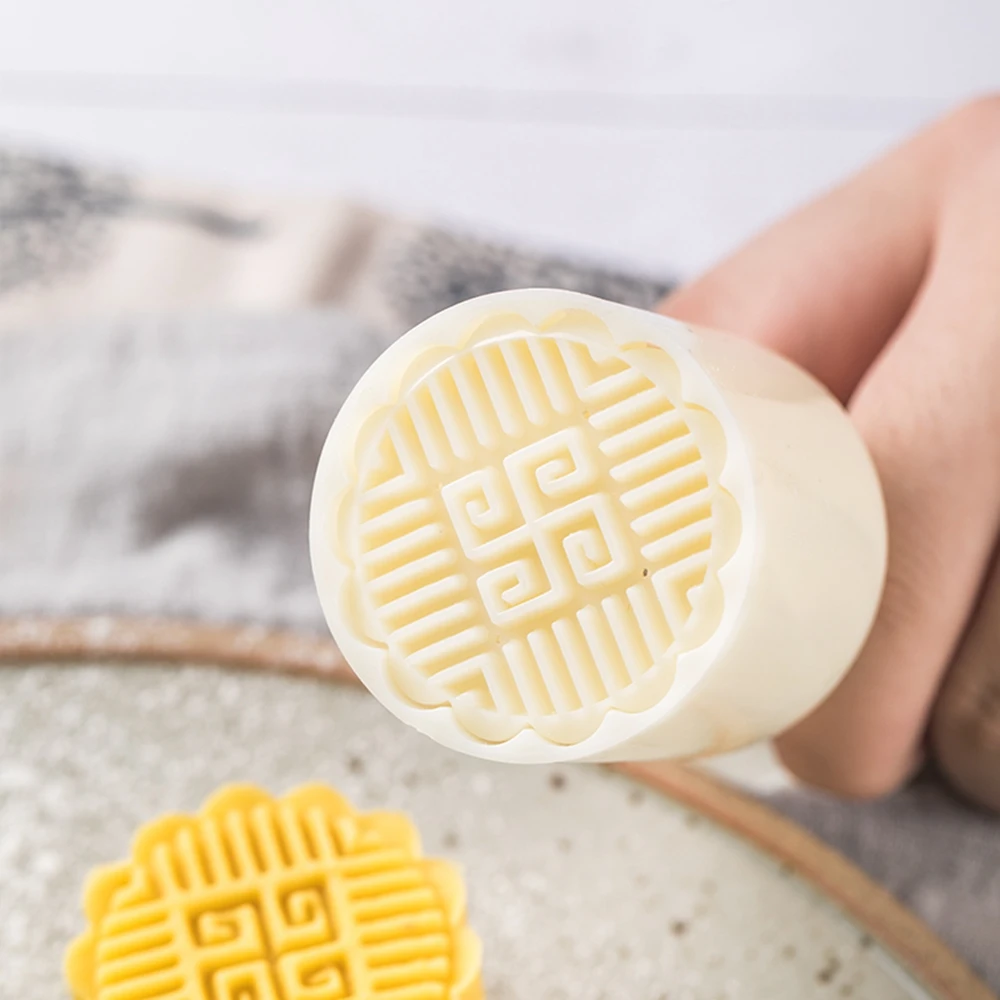 Bakery Molds Moon Cake Tool Cookie Flower Stamp Mooncake Mold Kitchen Accessories Ma'amoul Oriental Pastry Mould Form for Baking