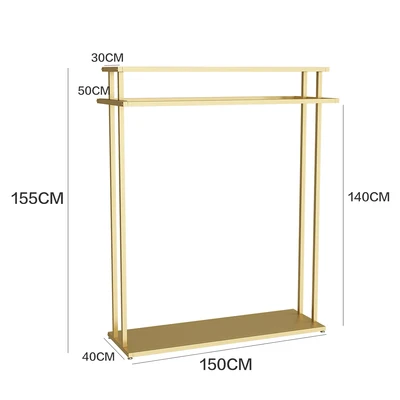 Металлические вешалки для одежды вешалка для одежды тканевая подставка - Цвет: 150cm wide style 2