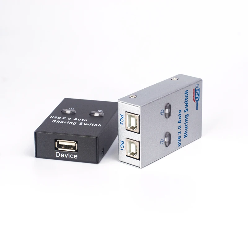 Usb переключатель конвертер автоматический разделитель компьютерная периферийная техника для 2 ПК компьютерный принтер для офисного домашнего использования usb2.0 концентратор
