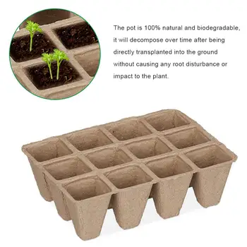 

17pcs Seed Starter Tray Biodegradable Paper Pot Plant Seedling Herb Seed Nursery Cup Kit Organic Eco-Friendly Home Cultivation