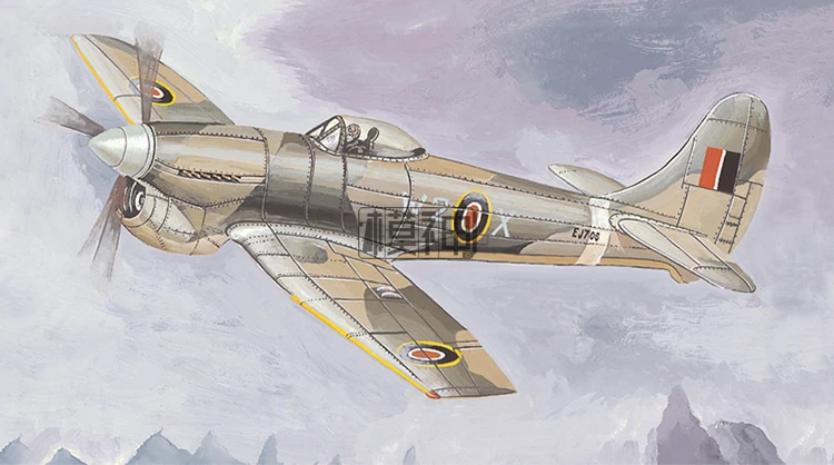 Новинка 1:144 масштаб британский истребитель Hawker буря V модель комплект очень детализированная пластиковая Сборная модель самолета Детские игрушки