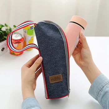 

Denim Bottle Cooler Insulation Baby Milk Bottle Bag Feeding Drink Beverage Cooler Ice Pack Accessories Supplies Products Stuff