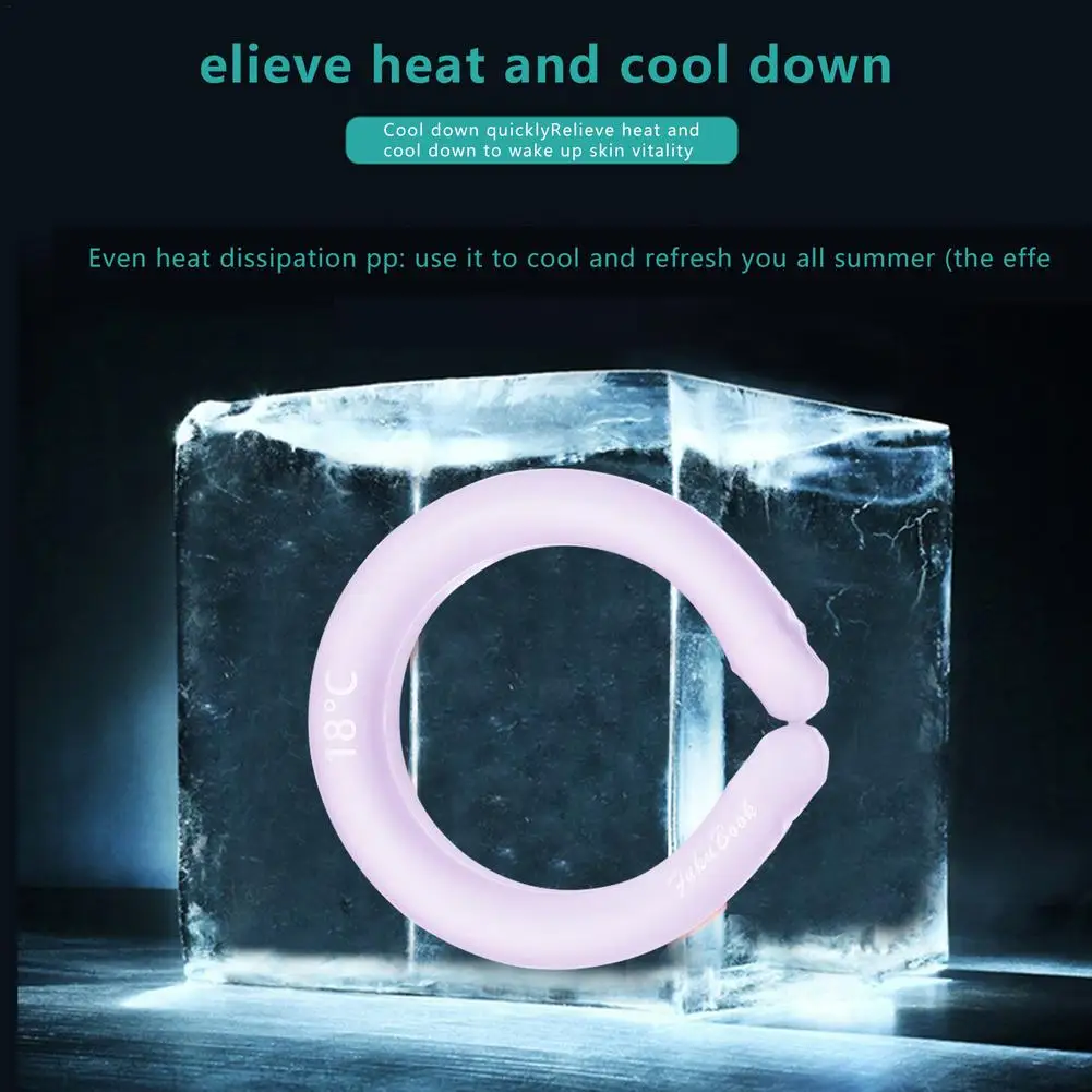 Neck Cooling Tube Reusable Cooler Wearable Wraps For Summer Heat Relief Hot Flashes And Fever | Спорт и развлечения