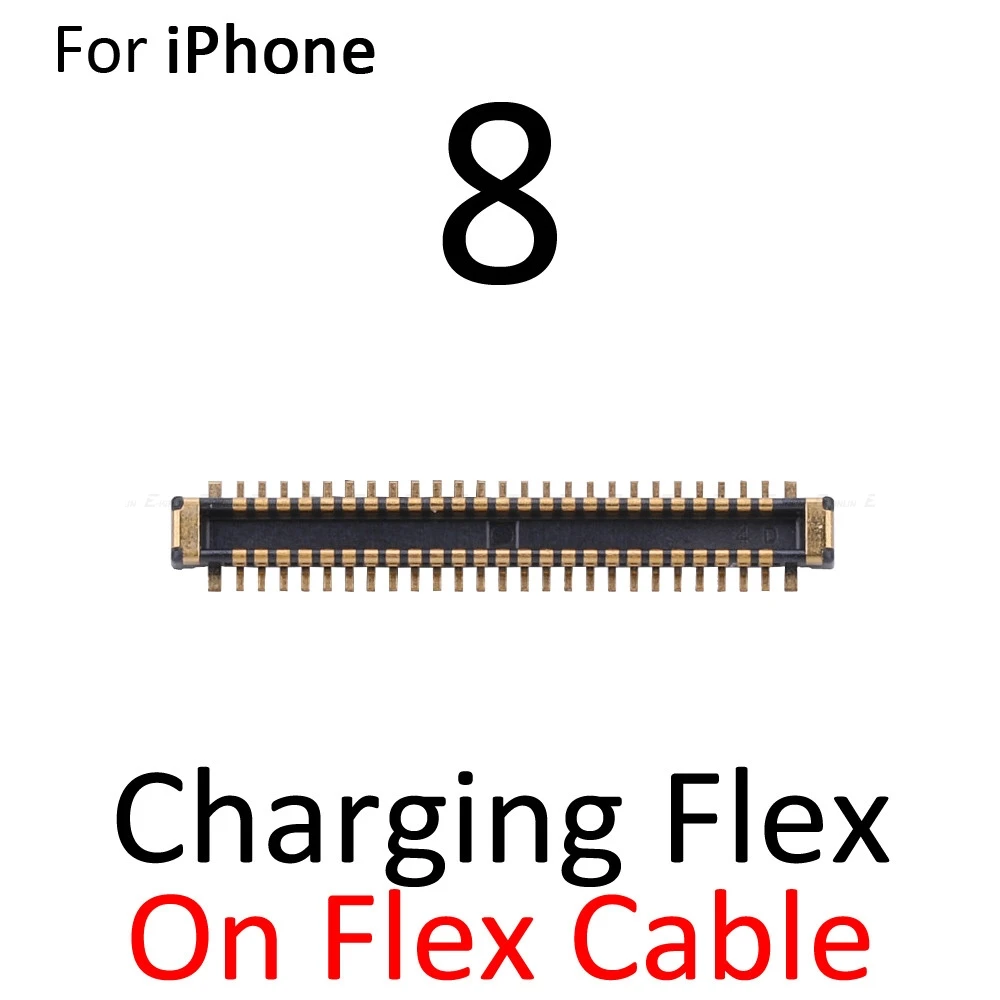 2 шт./лот зарядный док-порт разъем FPC для iPhone 6S 7 8 Plus X XS Max XR логика на материнской плате