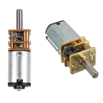 

DC 6V 100RPM Mini Metal Gear Motor with Gearwheel 3mm Shaft Diameter Model:N20 & DC 6V 0.45A 200RPM Torque Geared Gear Box Elect