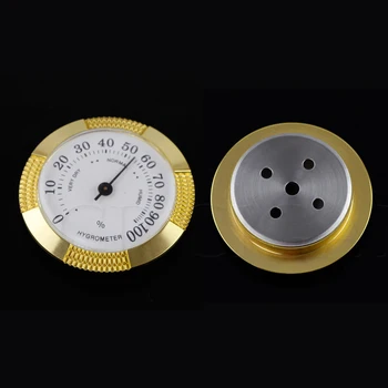 

GALINER Pocket Cigar Hygrometer Round Cigar Humidor Accessories Accurate Measuring Humidifier Hygrometer For Humidor