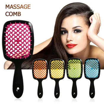 

2020 Wide Teeth Air Cushion Combs Home Women Wet Curly Detangle Hair Brush Salon Hairdressing Styling Massage Comb New Hot