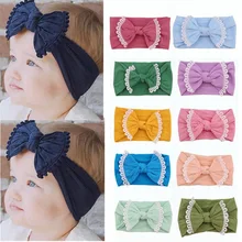 Горячая Распродажа INS горячая Распродажа Детские аксессуары для волос супер мягкий нейлоновый бант аксессуары резинка для волос, принцессы