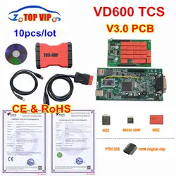 10 шт./DHL VD600 2019 TCS OBDIICAT-CDP 2016. R0/15,3 Бесплатный keygen Bluetooth OBDIICAT-cdp для автомобилей/грузовиков OBD2 диагностический инструмент