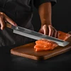 Ножи для суши, 11 дюймов, 33 слоя, дамасская сталь, японский нож шеф-повара сашими, острый нож для нарезки, мясницкий нож, нож для суши с лососевой рыбой ► Фото 3/6