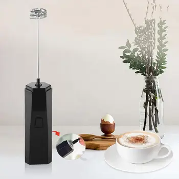 

Electric Milk Frother Stirrer Automatic Handheld Coffee Maker Egg Beater Cappuccino Frother Portable Kitchen Coffee Whisk Tool