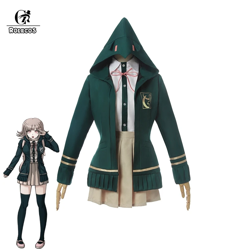 Косплей Костюм ROLECOS ChiaKi Nanami из аниме данганронпа Женский костюм для косплея