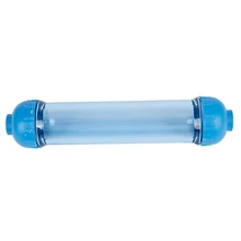 Water Filter Housing DIY Fill T33 Shell Filter Tube Transparent Reverse Osmosis Blue