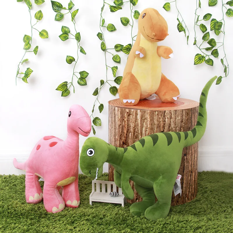 

2020 New Arrival Dinosaur Family Plush Toy Doll Tyrannosaurus Rex Triceratops Cute Animal Doll Children Gifts