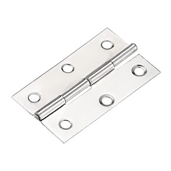 

uxcell 2.4" Hinge Silver Door Cabinet Hinges Fittings Brushed Chrome Plain 20pcs