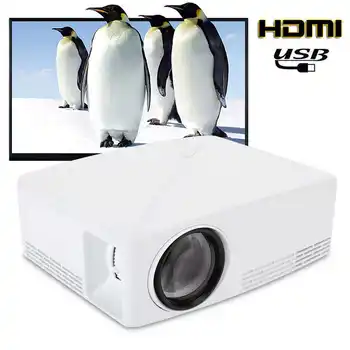 

720P C80 LED Projector 3000Lux HDMI USB Portable Home Media Video Player Cinema 100-240V