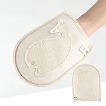 Сильная отшелушивающая губка Мочалка для тела перчатки для удаления омертвевшей кожи купальный душ Глубокая чистка гладкая кожа Восстанавливающий аксессуар