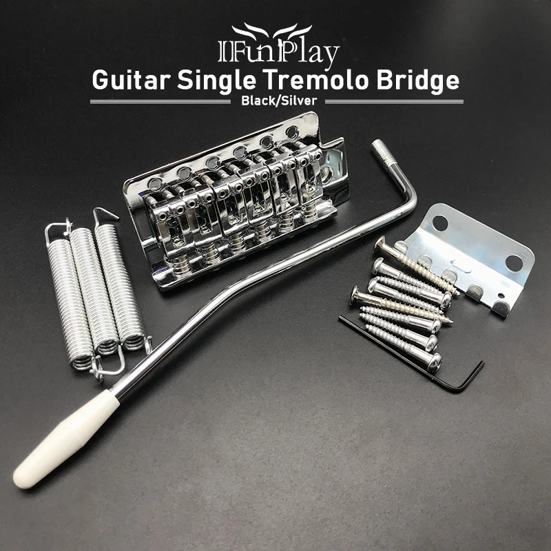 Для электрогитары сингл Tremolo мост система 6 струн седло с Whammy Бар для ST