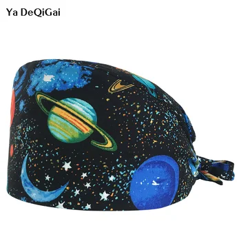 

Hospital Medical Caps Adjustable Unisex Scrub Caps Nurse Doctor Surgical Scrubs Lab Clinic Dental Operation Hat for Doctor Nurse