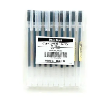 

6Pcs/Set MUJI Style Japanese Gel Pen 0.5mm Black Ink Pen Maker Pen School Office Student Exam Writing Stationery Supply