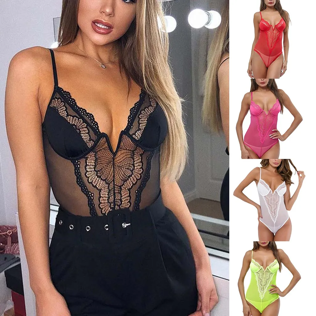 Новое Женское нижнее белье Teddy Perspective Тип V кружево пряжа сплайсинга сексуальный гимнастический костюм мягкие боди сплошной цвет белье боди