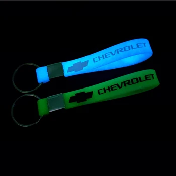 

car sticker Luminous Key Holder Gift Key chains KeyRings for Chevrolet Cruze TRAX Aveo Lova Sail EPICA Captiva Malibu Volt