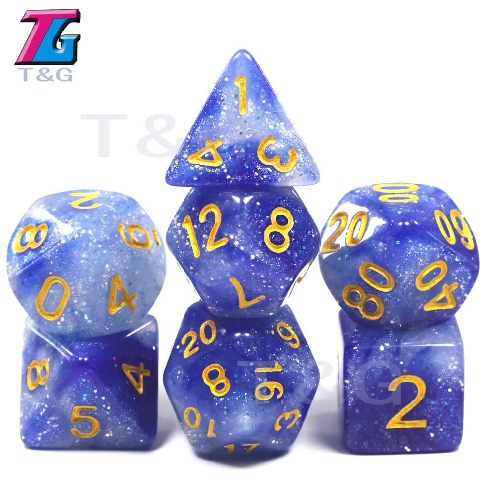 Galaxy Dice Набор игровой 7 шт D& d многогранные аксессуары для настольной игры
