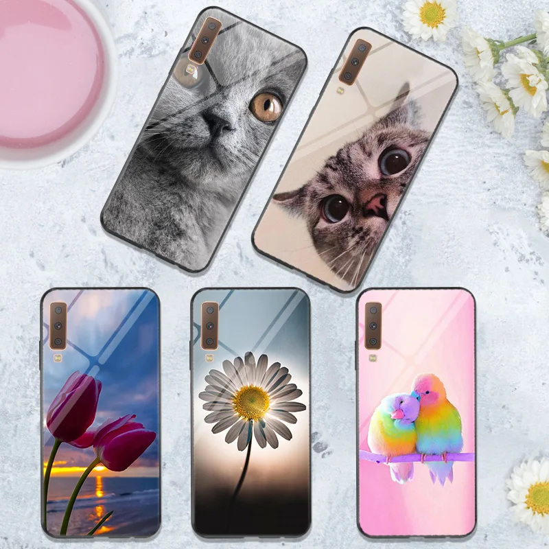 

For Coque Samsung Galaxy A7 2018 Case sFor Samsung A3 A5 2017 A9 A8 A6 Plus 2018 Back Cover For Galaxy A70 A50 A40 A30 A20 A10