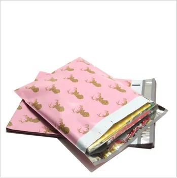 

50pcs 26*33cm Cute Elk Poly Mailer Plastic Envelopes Self Seal Mailing bag envelope shipping envelopes